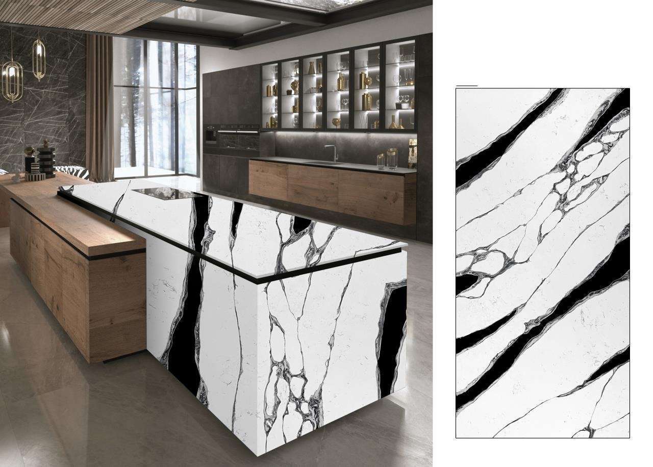 HD040 Blackish Calacatta Countertop