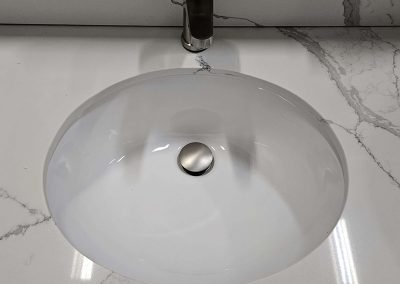 Undermount Kitchen Sink Vanity Round Modern